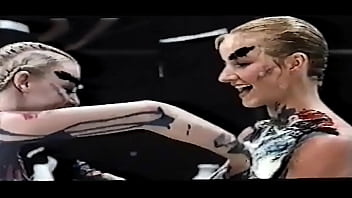 Julie Amber Lesbian Play With Colours From Centrespread