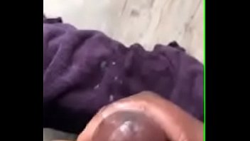 Black Cock Masturbating And Cum