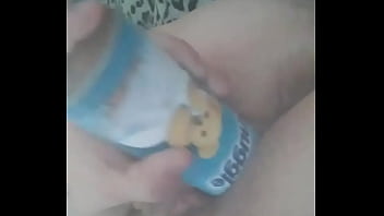 Ing Herself With Spray Can