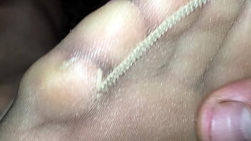 1 Denier Nylon Foot Tease