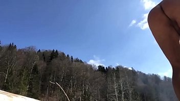 Uncut Nudist Bear At The Campfire