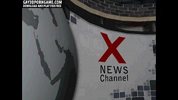 These Two Sexy 3d Hunks Are Having Anal In Tv Studio