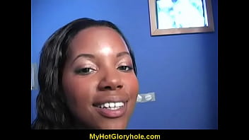 Cute Amateur Black Girl Sucks Off Big White Dong 30