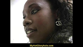 Cute Amateur Black Girl Sucks Off Big White Dong 34