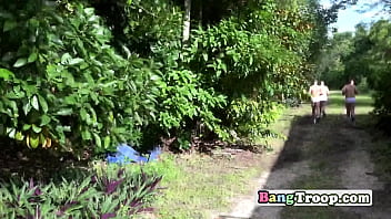 Gay Soldiers Having Fun Outside At The Camp