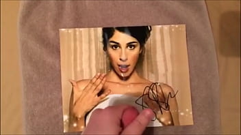 Cum Tribute On Sarah Silverman Autographed Picture