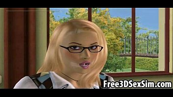 Hot 3d Licking An Ebony Babes Tight Pussy