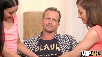 Vip4k. Eveline And Silvia Want To Taste Boner Of Moms Boyfriend - teen, teenager, mature, old, czech, amateur-teen, old-man-young-girl, step-fantasy, vip4k - Video 3388924