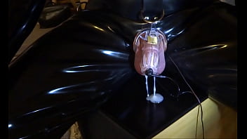 Estim E-stim Electro Cum Load Milking With Penis Sleeve