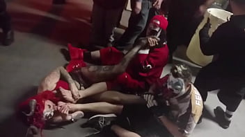 3-Way Foot Clown Orgy _ Clip # 1