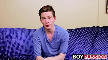 Twink Interviewed Before Shoving Fingers Inside Of His Ass