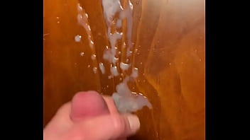 Bigcockcumshot At It Again Jerking Big Hard Cock And Shooting A Thick Creamy Cumload On Corner Table