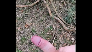 Jerking Off In Forest