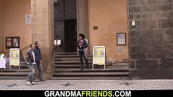 Old Grandma Double Fuck