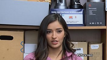 Latina Teen Thief Punished By Security Guard