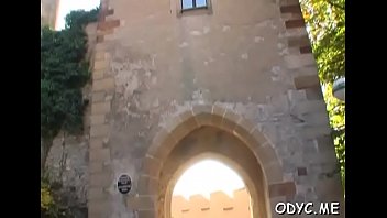 Alluring Brunette Woman Helen Blows Before Doggy