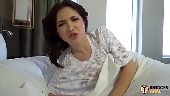 Shedoesanal - Stepsis Shares The Bed And Her Ass | Full Video |