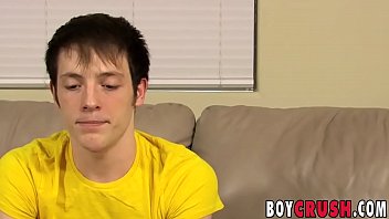 Flexible Twink Jerks Off His Big Cock Really Hard