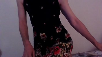 Cute Summer Dress Crossdresser Having A Good Time