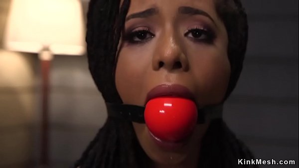 Master In Leather Anal Fucks Ebony Slave