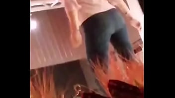 Girlfriend Of Boss Starts Grinding On Bar Counter