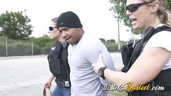 Thick Fat Black Cock Wrecks White Cop' Pussy