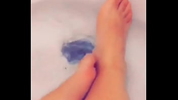 Xochtli Shows Off Her Freshly Exfoliated Feet