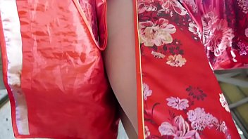 Ray Ayanashi Japanese Slave Crossdresser Red Qipao
