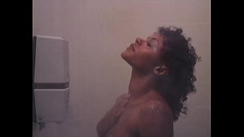 K. Workout: Sexy Nude Ebony Shower Girl