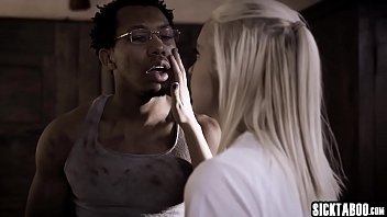 Blind Blonde Teen Fucked By A Workers Big Black Cock