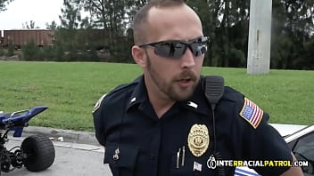 Sexy Black Shredded Thug Sucks Two Uniformed Big Dicks