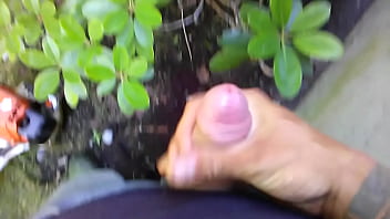 Free Time At Work. Solo Jerk Off Outside.