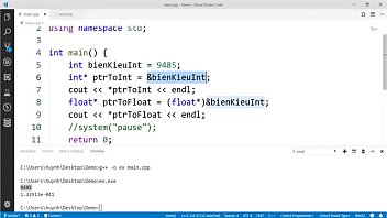 Con trỏ và bộ nhớ phần 1