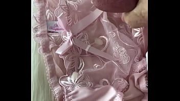 Nice Load Into Cute Pink Panties