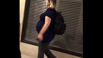 Sexy Candid Preggo At Train Station
