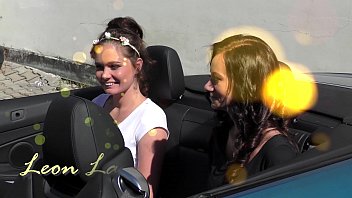 Skinny , Sexy Cheerleader, Transparent Dress, No Panties And Sexy White Panties, Leon_s Lola And Denisa Outdoors _ Inside Photo Shoot Day With Leon Lambert