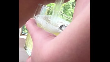 Pee Filling That Glass Over And Over Again