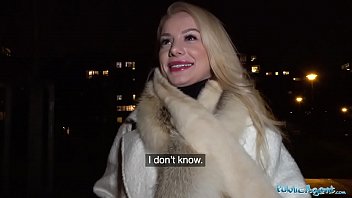 Public Agent Sexy Blondes Tight Shaven Pussy Filled With Cum