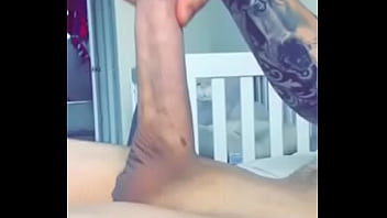 Latino Big White Cock Touching