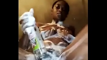 Mzanzi Big Boobs And Big Butty Masterbating With A Huge Bottle