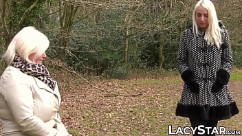 Blond Grandma Seduces Stunning Babe Into Lesbian Sex