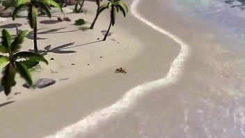 Busty Anime Girls Naked Dancing In A Beach