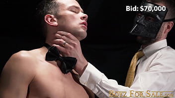 Twink Has Cock Jerked Off In Fetish Auction After Anal Play