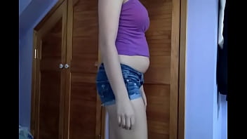 Big Belly In Small Clothes - amateur, chubby, fat, fetish, belly, fat-girl, feedee, big-belly, feederism, chubby-girl, weight-gai - Video 3179175