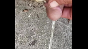 Little Dick Pissing Ourdoors