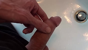 Morning Pee With Half Boner