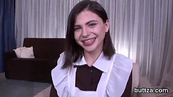 Charming Semi-nude Slim Girl Gets Banged In Gaped Butthole