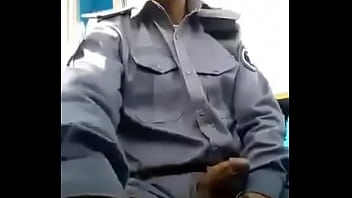 Police Officer Cum On Cam