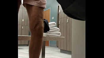 Into Yoga Clothes In The Locker Room.