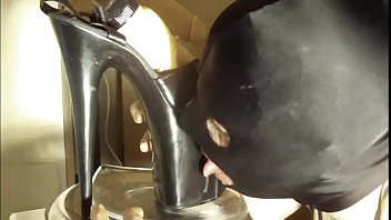 Purple Stockings Heels Fuck And Cum Tasted